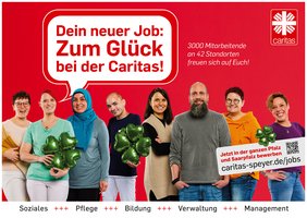 Recruitingkampagne der Caritas, über mehrere Wochen verteilt haben wir über hundert Mitarbeiter aufgenommen und hatten viel Spass dabei.