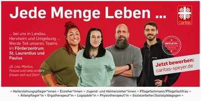 Recruitingkampagne der Caritas, über mehrere Wochen verteilt haben wir über hundert Mitarbeiter aufgenommen und hatten viel Spass dabei.